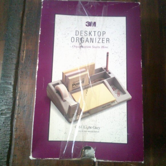 Scotch® C61 Tape And Desk Organizer, Color Beige - Picture 3 of 6